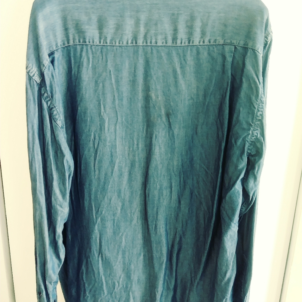 GUCCI 🌴 Large Men Designer Jean Shirt🌴 - Picture 6 of 7